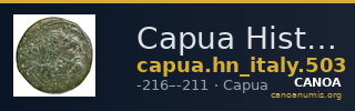 Capua Historia Numorum Italy 503 — CANOA