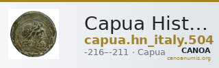 Capua Historia Numorum Italy 504 — CANOA