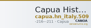 Capua Historia Numorum Italy 509 — CANOA