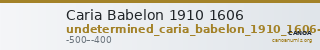Caria Babelon 1910 1606 — CANOA