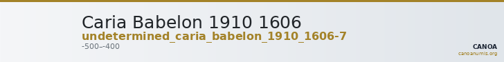 Caria Babelon 1910 1606 — CANOA