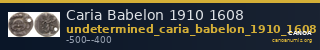 Caria Babelon 1910 1608 — CANOA