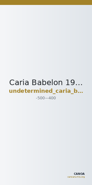 Caria Babelon 1910 1610 — CANOA