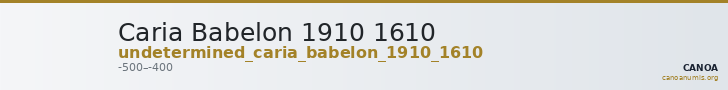 Caria Babelon 1910 1610 — CANOA
