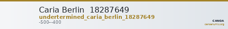Caria Berlin  18287649 — CANOA