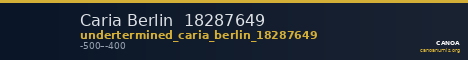 Caria Berlin  18287649 — CANOA