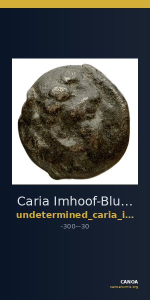 Caria Imhoof-Blumer 1883 p. 467, no. 47 — CANOA