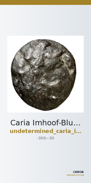 Caria Imhoof-Blumer 1883 p. 467, no. 48 — CANOA