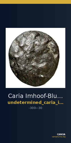 Caria Imhoof-Blumer 1883 p. 467, no. 48 — CANOA