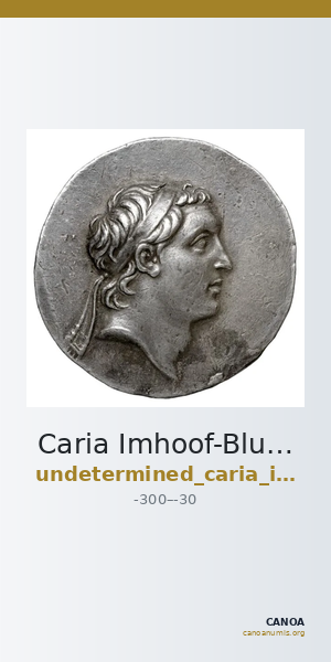 Caria Imhoof-Blumer 1883 p. 467, no. 50 — CANOA