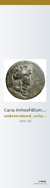 Caria Imhoof-Blumer 1883 p. 467, no. 53 — CANOA