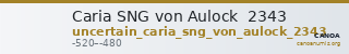 Caria SNG von Aulock  2343 — CANOA