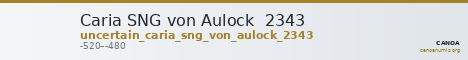 Caria SNG von Aulock  2343 — CANOA