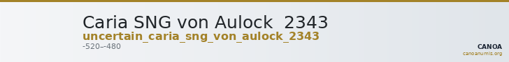 Caria SNG von Aulock  2343 — CANOA
