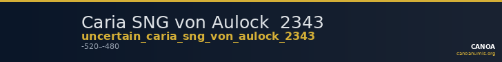 Caria SNG von Aulock  2343 — CANOA