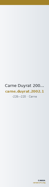 Carne Duyrat 2002 series 1 — CANOA