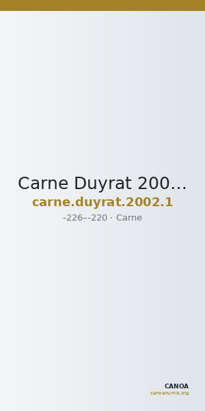Carne Duyrat 2002 series 1 — CANOA