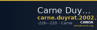 Carne Duyrat 2002 series 1 — CANOA