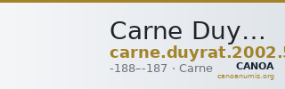 Carne Duyrat 2002 series 5 — CANOA