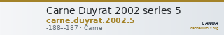Carne Duyrat 2002 series 5 — CANOA