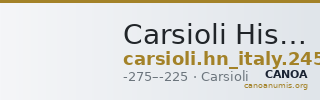 Carsioli Historia Numorum Italy 245 — CANOA