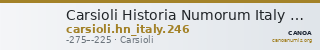 Carsioli Historia Numorum Italy 246 — CANOA