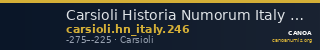 Carsioli Historia Numorum Italy 246 — CANOA