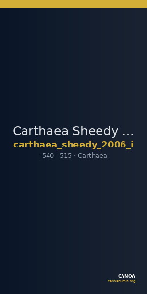 Carthaea Sheedy 2006 Series I — CANOA