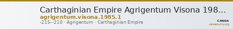 Carthaginian Empire Agrigentum Visona 1985 1 — CANOA