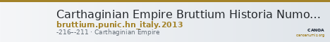 Carthaginian Empire Bruttium Historia Numorum Italy 2013 — CANOA
