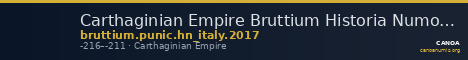 Carthaginian Empire Bruttium Historia Numorum Italy 2017 — CANOA