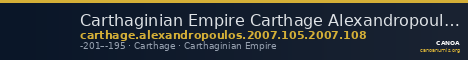 Carthaginian Empire Carthage Alexandropoulos 2007 105, 108 — CANOA