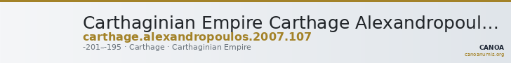 Carthaginian Empire Carthage Alexandropoulos 2007 107 — CANOA
