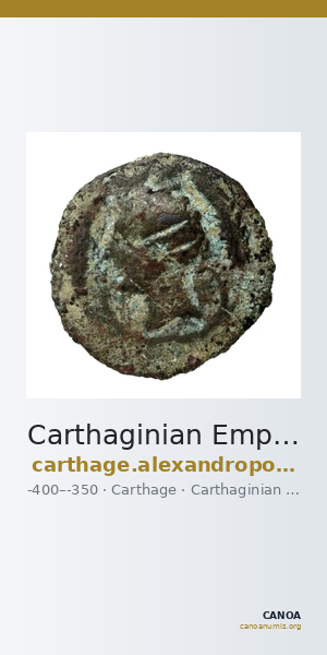 Carthaginian Empire Carthage Alexandropoulos 2007 15-17, 15a-17a — CANOA