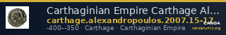 Carthaginian Empire Carthage Alexandropoulos 2007 15-17, 15a-17a — CANOA
