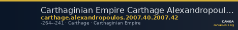 Carthaginian Empire Carthage Alexandropoulos 2007 40, 42 — CANOA