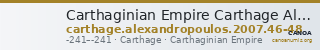Carthaginian Empire Carthage Alexandropoulos 2007 46-48 — CANOA