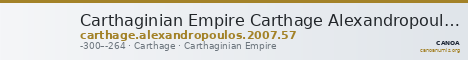 Carthaginian Empire Carthage Alexandropoulos 2007 57 — CANOA