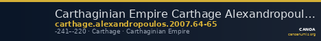 Carthaginian Empire Carthage Alexandropoulos 2007 64-65 — CANOA