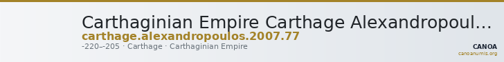 Carthaginian Empire Carthage Alexandropoulos 2007 77 — CANOA