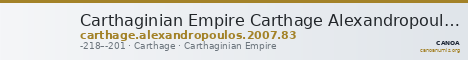 Carthaginian Empire Carthage Alexandropoulos 2007 83 — CANOA
