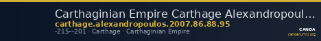 Carthaginian Empire Carthage Alexandropoulos 2007 86, 88, 95 — CANOA