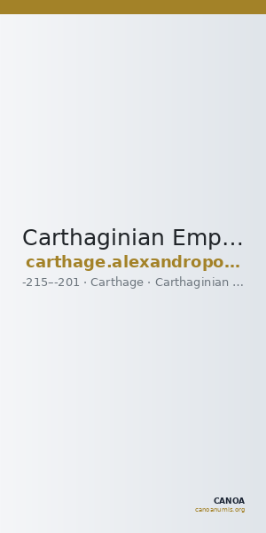 Carthaginian Empire Carthage Alexandropoulos 2007 96bis — CANOA
