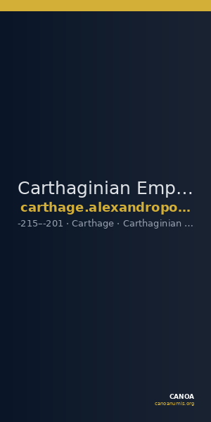 Carthaginian Empire Carthage Alexandropoulos 2007 96bis — CANOA