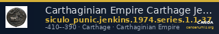 Carthaginian Empire Carthage Jenkins 1974 Carthage series 1, 1-37 — CANOA