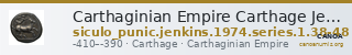 Carthaginian Empire Carthage Jenkins 1974 Carthage series 1, 38-48 — CANOA