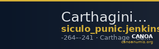 Carthaginian Empire Carthage Jenkins 1978 Carthage series 6, 422-427 — CANOA