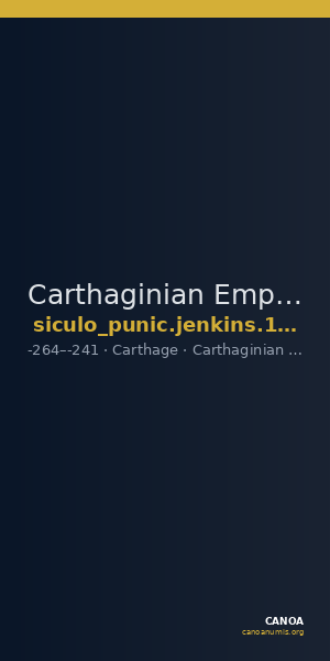 Carthaginian Empire Carthage Jenkins 1978 Carthage series 6, 428-430 — CANOA