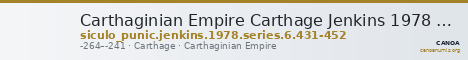 Carthaginian Empire Carthage Jenkins 1978 Carthage series 6, 431-452 — CANOA