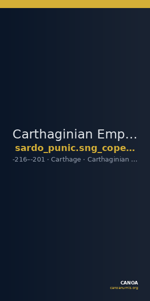 Carthaginian Empire Carthage Jenkins/Lewis 1963 387-8 — CANOA